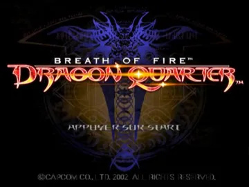 Breath of Fire - Dragon Quarter screen shot title
